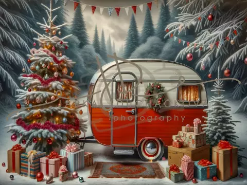 Fotopozadí - Christmassy PAINTED 23