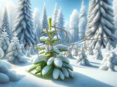 Fotopozadí - SNOW TREE 15