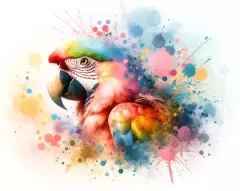 Hrneček s potiskem - Papoušek 1